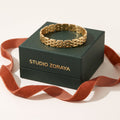 Grid Link Bracelet | Gold Plated Stainless Steel