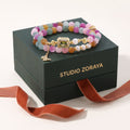 Rainbow Flutter Bracelet | Recycled Brass, Gemstones & Pearls