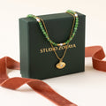 Mystic Eye Layered Necklace | Waterproof Gold Plated Stainless Steel & Gemstone